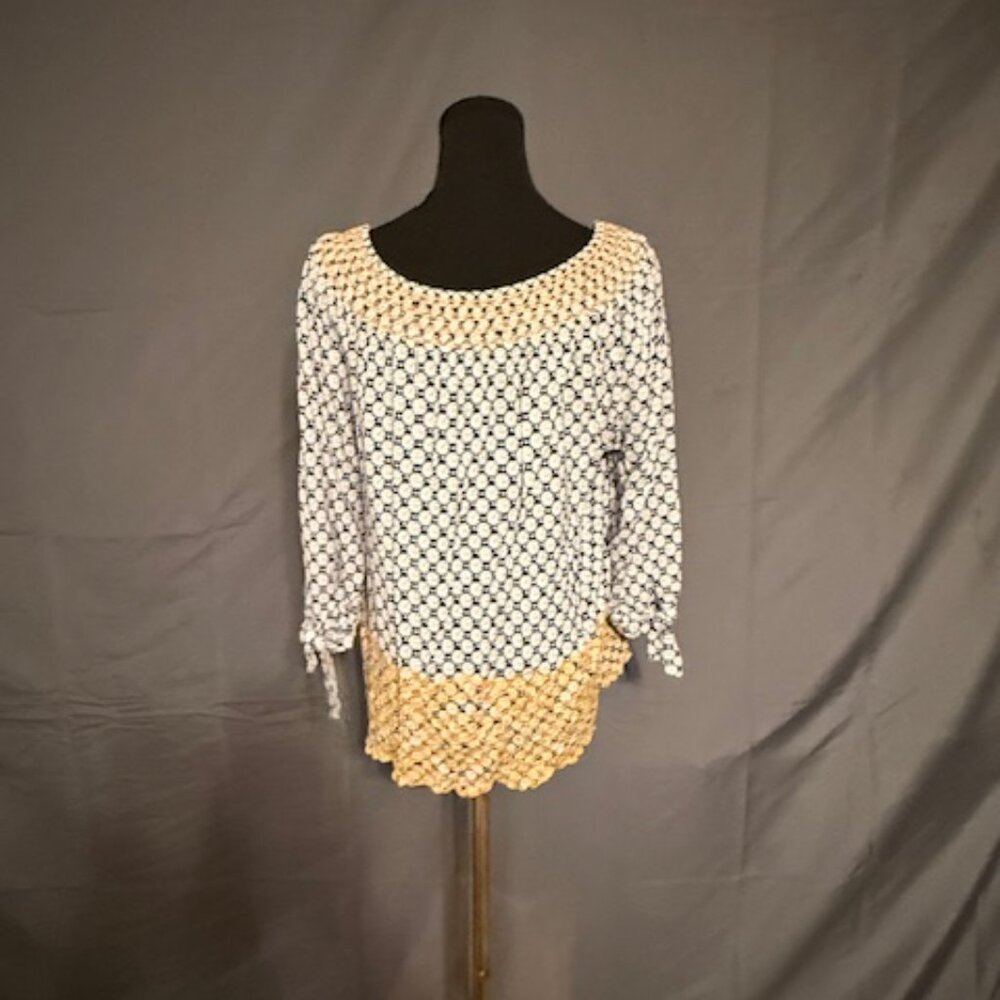 FEVER Peasant Blouse Size L - Picture 3 of 4